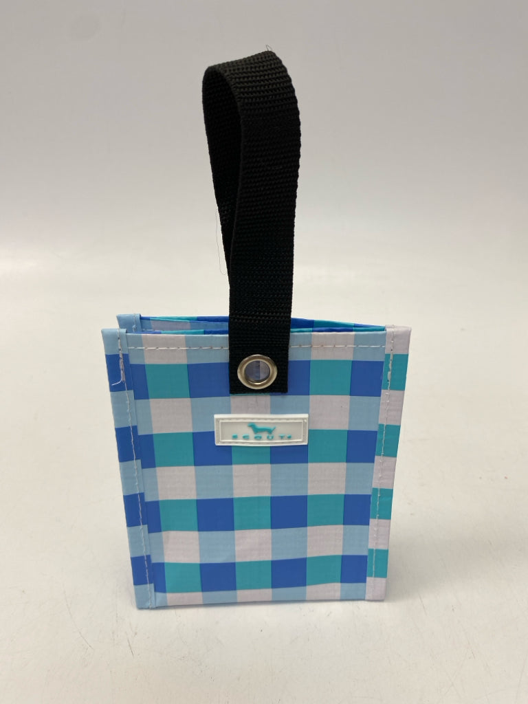 Scout Blue White Checkered Tote Bag