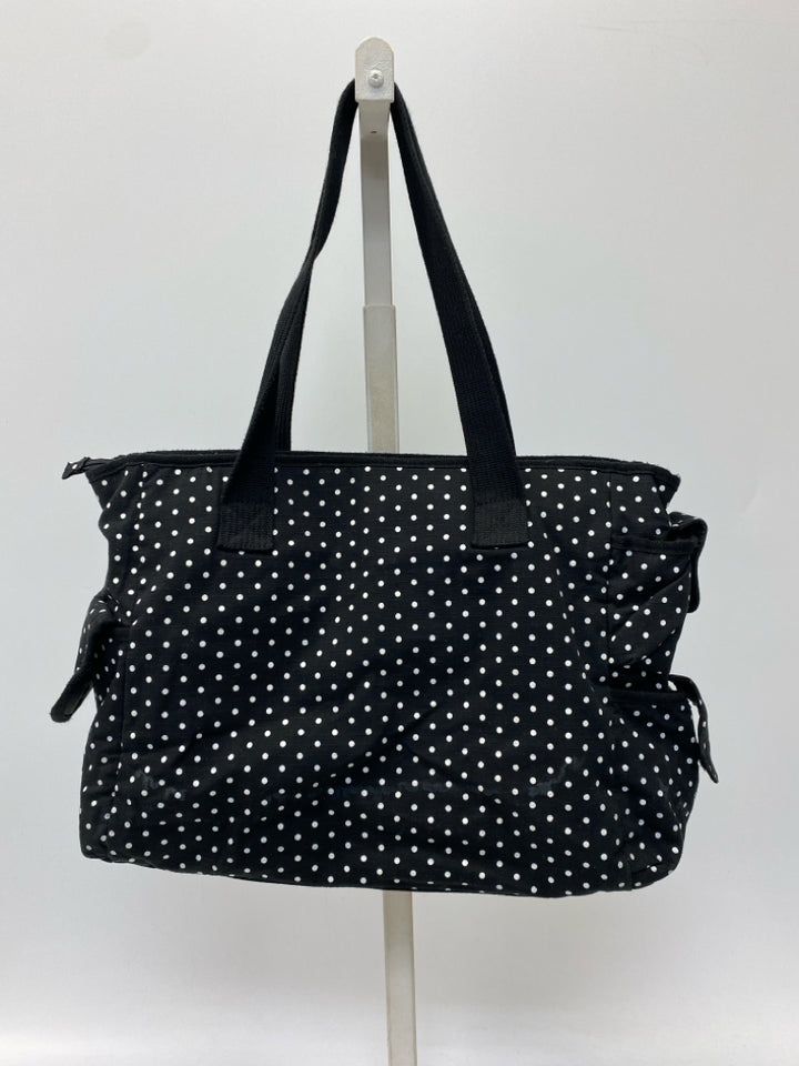 Black/White Polka Dot Tote Bag