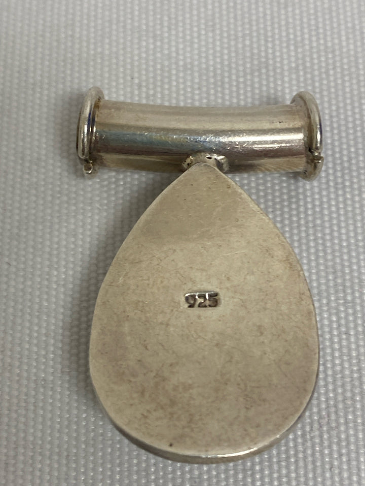 Silver Blue Oval(s) Pendant