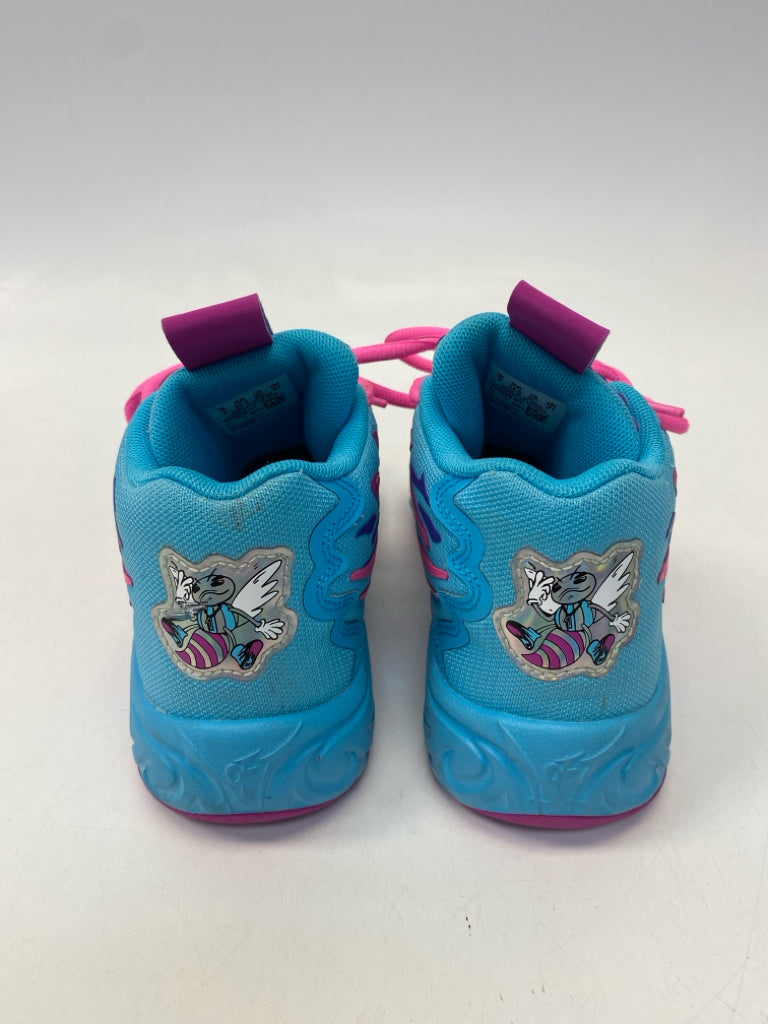 Puma SIZE 3 Blue Neon Pnk Hornets Boy&