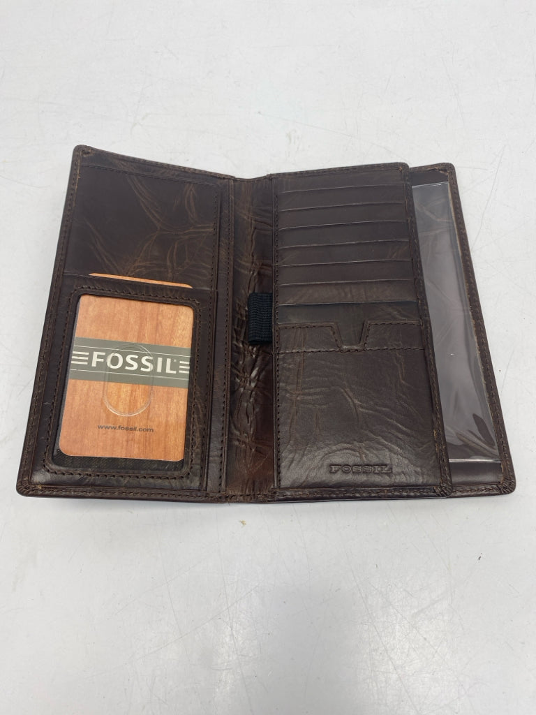Fossil Brown Leather Men&