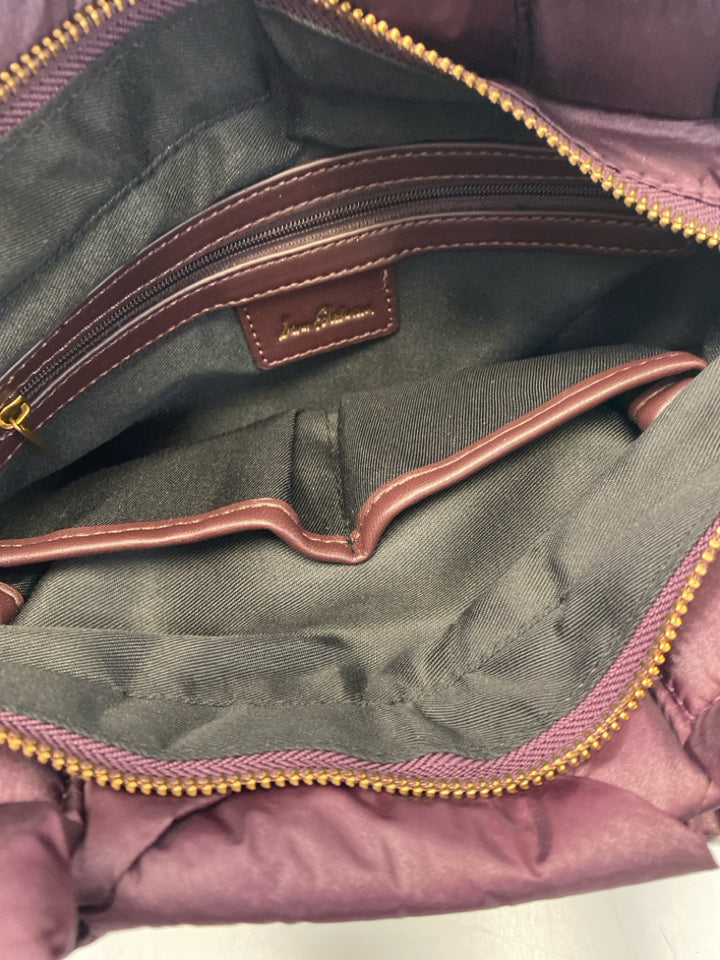 NWT Sam Edelman Dark Plum Nylon Handbag