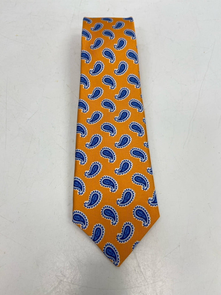 BEN SILVER Orange Blue Paisley Men&