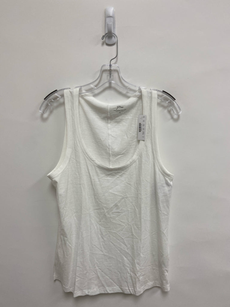 NWT J Crew Size M White Tank Ladies Top