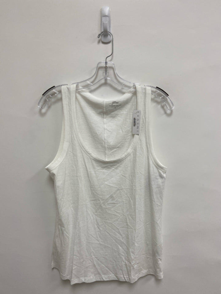 NWT J Crew Size M White Tank Ladies Top