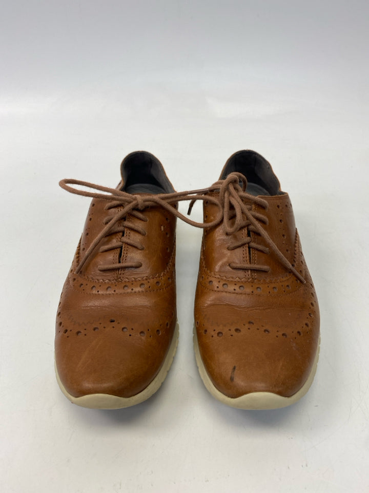 Cole Haan  Size 5.5 Brown Lace-up Flats