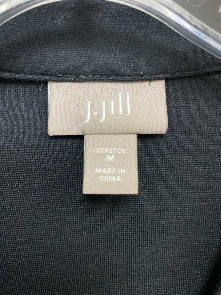 J Jill Size M Black Zip Down Ladies Jacket