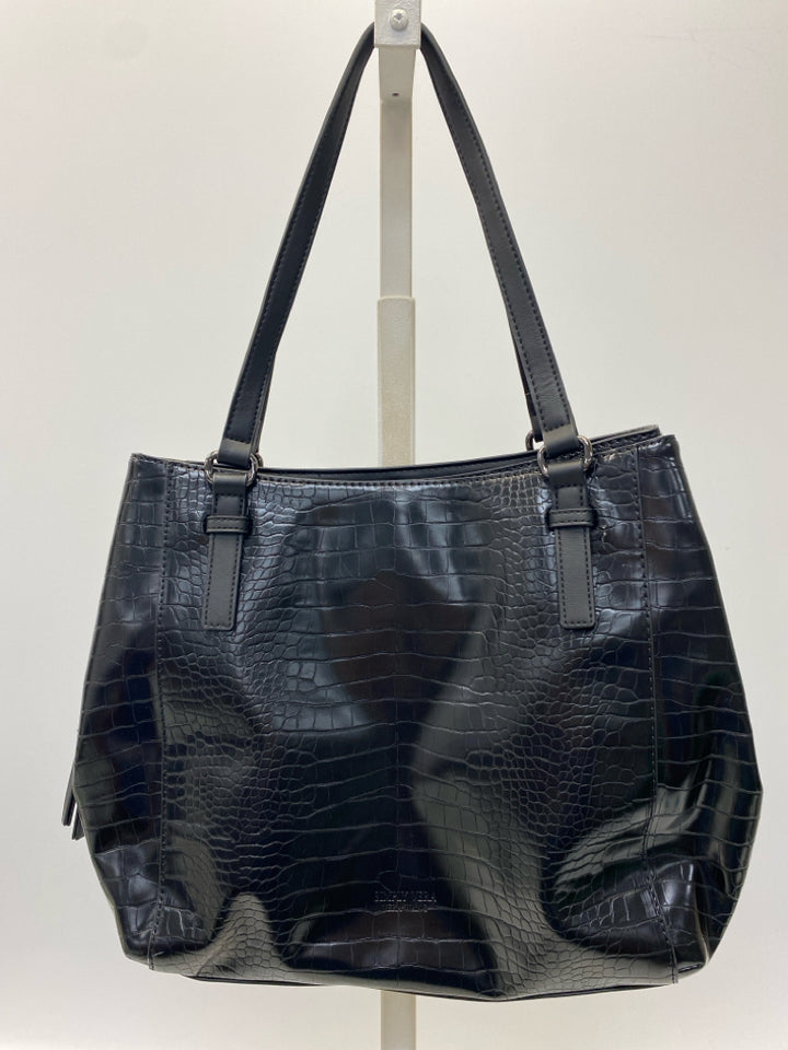 Simply Vera Black Embossed Handbag