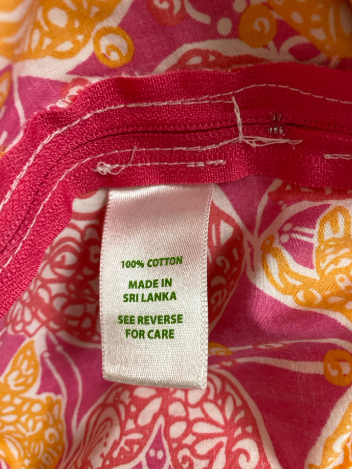 LILLY PULITZER Size 10 Pink Orange Fish Ladies Pants