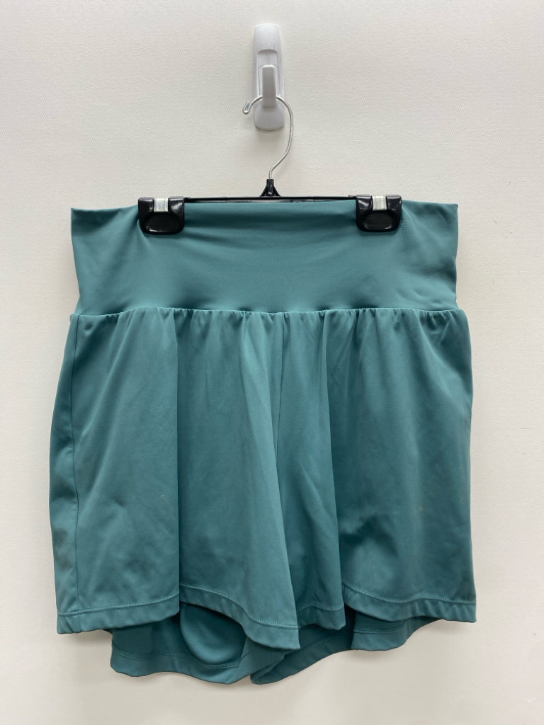 HALARA Size L Dark Seafoam Pull-on Ladies Shorts