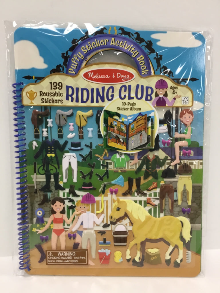 Melissa &amp; Doug Toy-RIDING CLUB STICKER/ACTIVITY BOOK