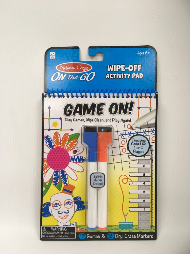 Melissa &amp; Doug Toy-WRITE ON REUSABLE GAMES